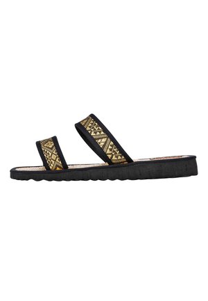 MAYA - Mules - gold  gemustert