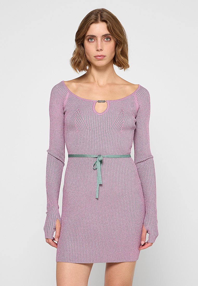 Versace Jeans Couture Gebreide jurk roze