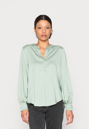 mine to five TOM TAILOR BLOUSE WITH CUFF DETAIL - Blūze - gleam jade green