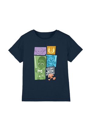 Star Wars STAR WARS YOUNG JEDI ADVENTURE BLOCKS - Print T-shirt - dark blue