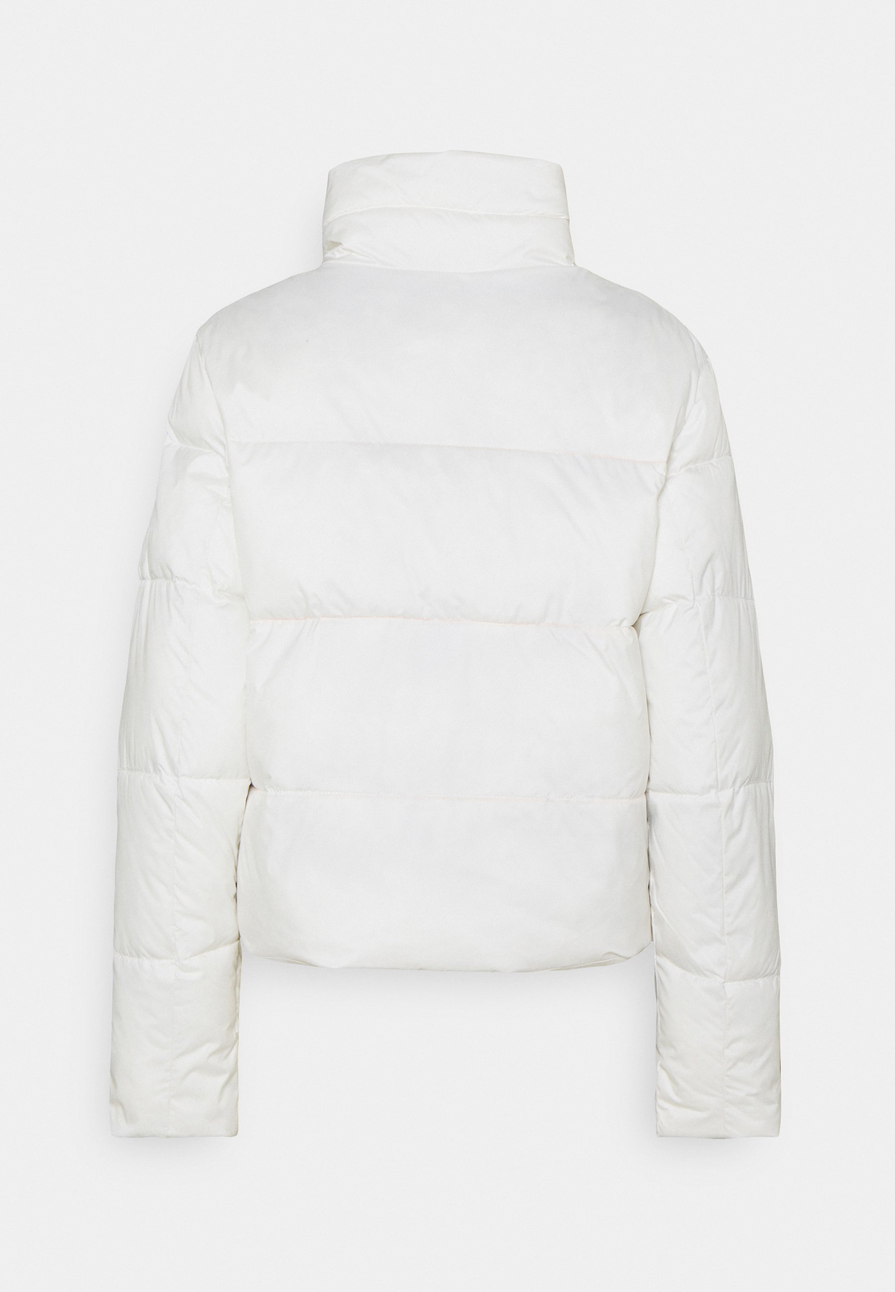 white puffer ski jacket