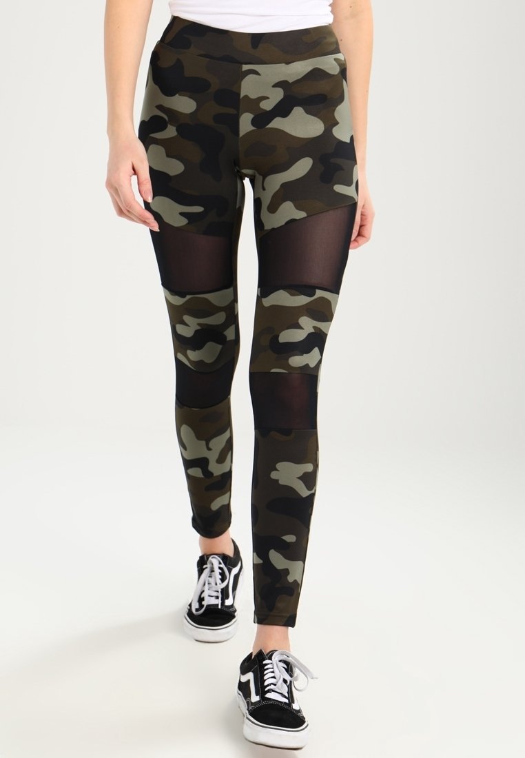 Urban Classics Leggings - Byxor - dark green
