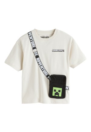 Next, LICENSED MINECRAFT BAG T-SHIRT.  - REGULAR FIT - T-shirt con stampa - stone