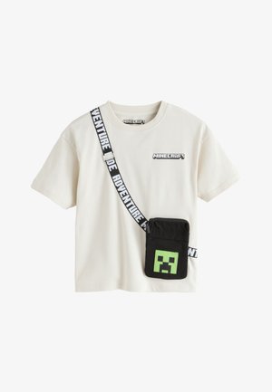 Next, LICENSED MINECRAFT BAG T-SHIRT. - REGULAR FIT - T-shirt imprimé - stone
