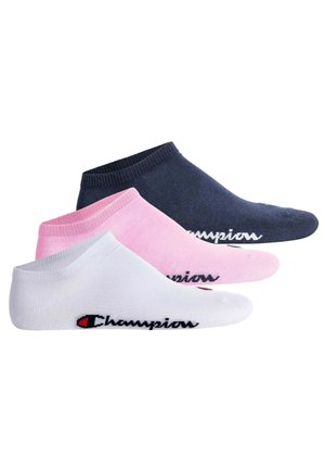 Champion UNISEX SNEAKER 3ER PACK BASIC LOGO - Socken - rosa weiß blau