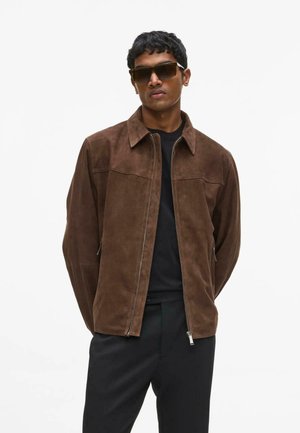 KARL LAGERFELD, KARL LAGERFELD JACKET MONOGRAM - Leather jacket - shopping bag