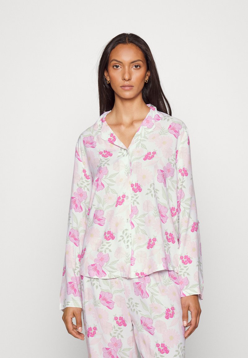 Damen Nachthemden | Esprit SEASONAL PRINT Pyjama white/weiß - HR87870 Damen Nachthemden | Esprit SEASONAL PRINT Pyjama white/weiß - HR87870