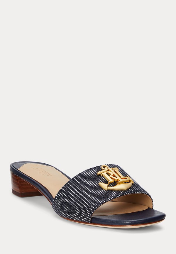 ANCHOR-LOGO CROSS-DYED CANVAS SANDAL - Heeled mules4