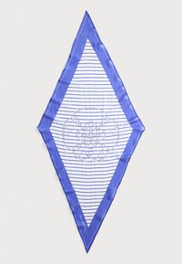 GEO-PRINT SILK SQUARE SCARF - Schal - navy/cream