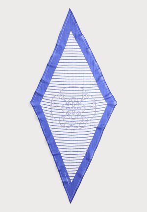 GEO-PRINT SILK SQUARE SCARF - Bufanda - navy/cream