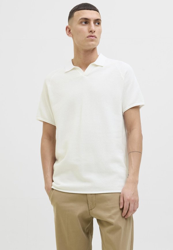 JJHILL SPLIT NECK - Polo shirt - cloud dancer