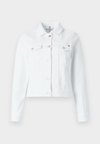 SLIM WHITE DENIM TRUCKER JACKET - Τζιν μπουφάν - optic white