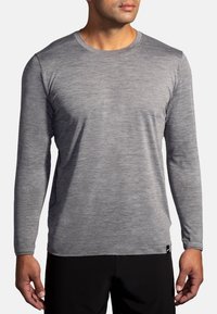 Brooks LUXE - Langærmet T-shirt - htr charcoal
