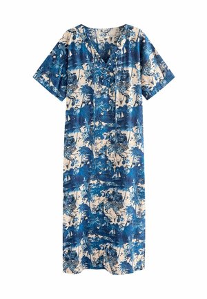 SUMMER KAFTAN PETITE  - Paplūdimio reikmuo - blue white