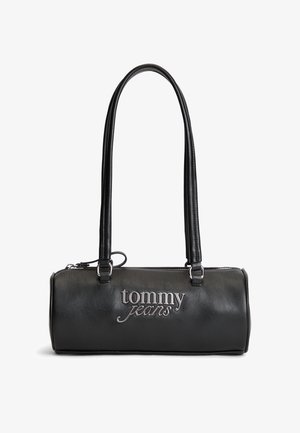 Tommy Jeans, BOLD SCRIPT SHOULDER BARREL - Τσάντα χειρός - black