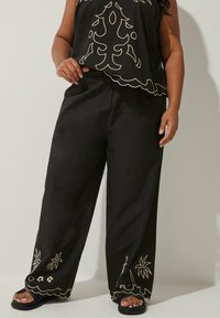 Yours Clothing - Trousers - black Thumbnail Image 1