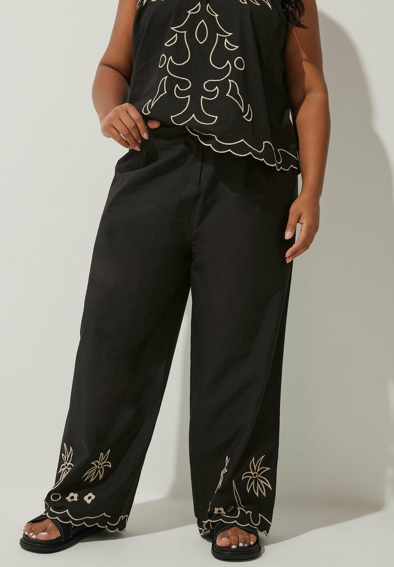 Yours Clothing - Trousers - black, Enlarge