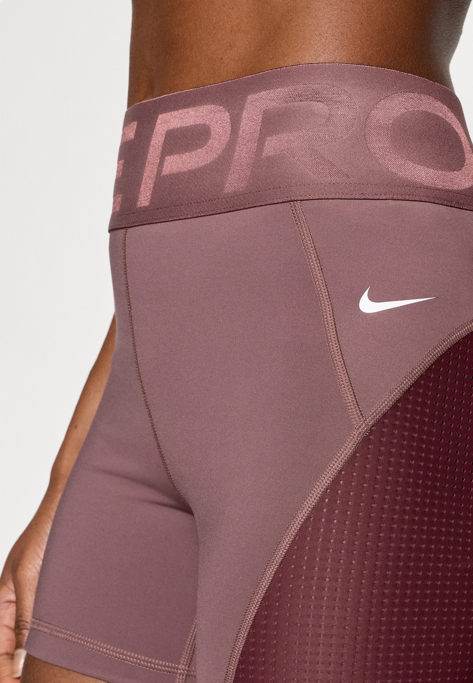 burgundy nike pro shorts