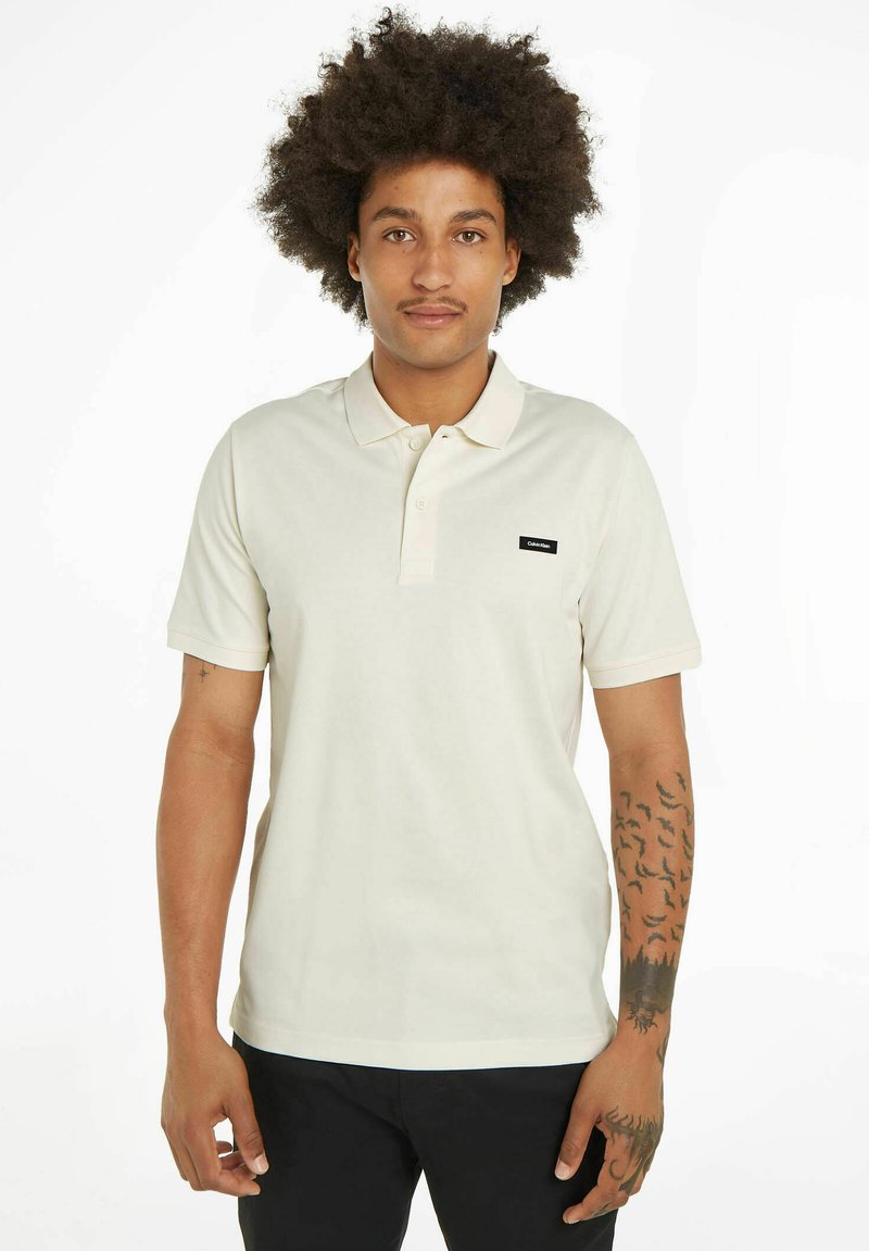 Calvin Klein BUTTON - Polo - weiß