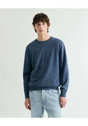 SKULL ROUND NECK - Jersey de punto - blue