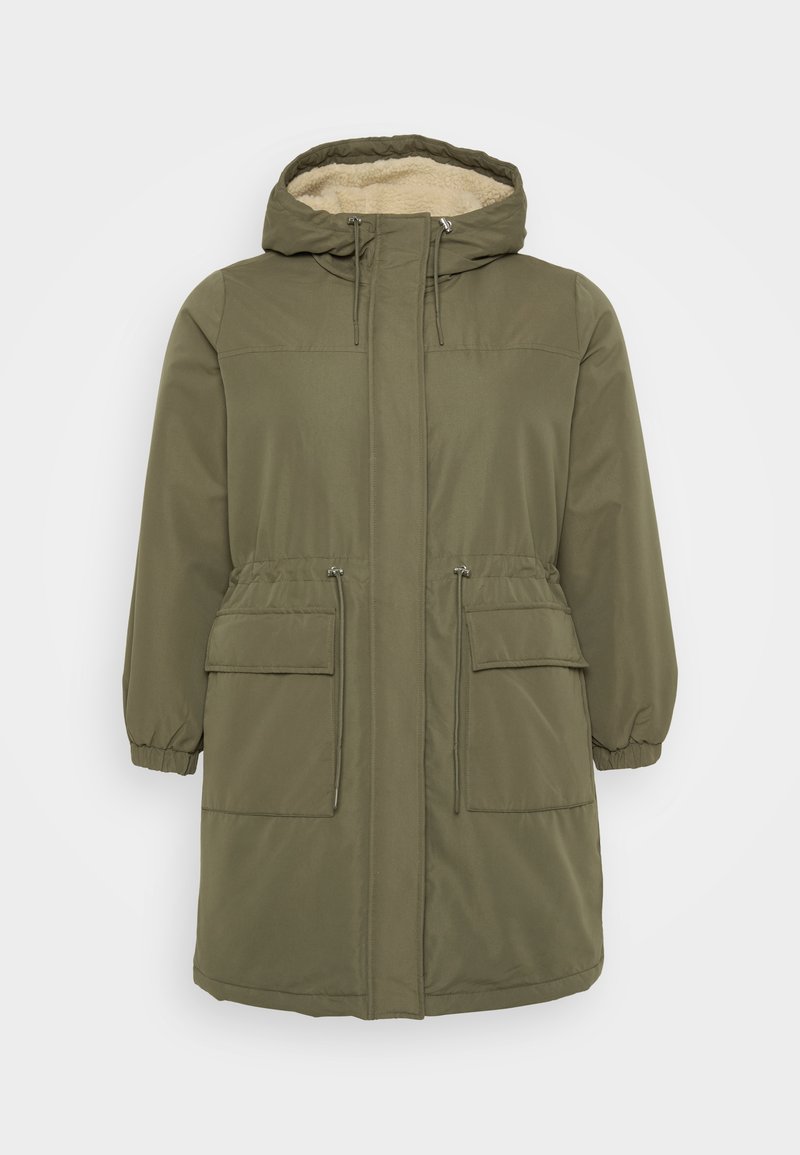 Vero Moda Curve Parka donkergroen