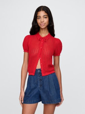 GAP X DOEN BUTTON THROUGH COLLAR - Kardiganas - red light