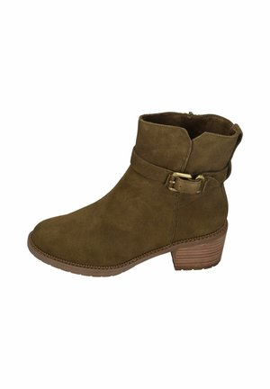 HAILEY BUCKLE - Classic ankle boots - military olive