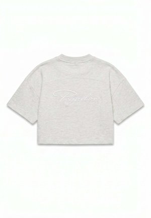 Pegador, PEGADOR CROPPED TERRY T-SHIRT BINCHE - Camiseta estampada - grau