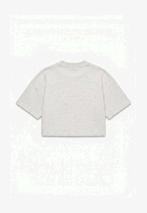 Pegador, PEGADOR CROPPED TERRY T-SHIRT BINCHE - T-shirt imprimé - grau