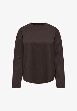 ONLY, T-SHIRT ONLHAPPY T-SHIRT - Maglietta a manica lunga - coffee bean