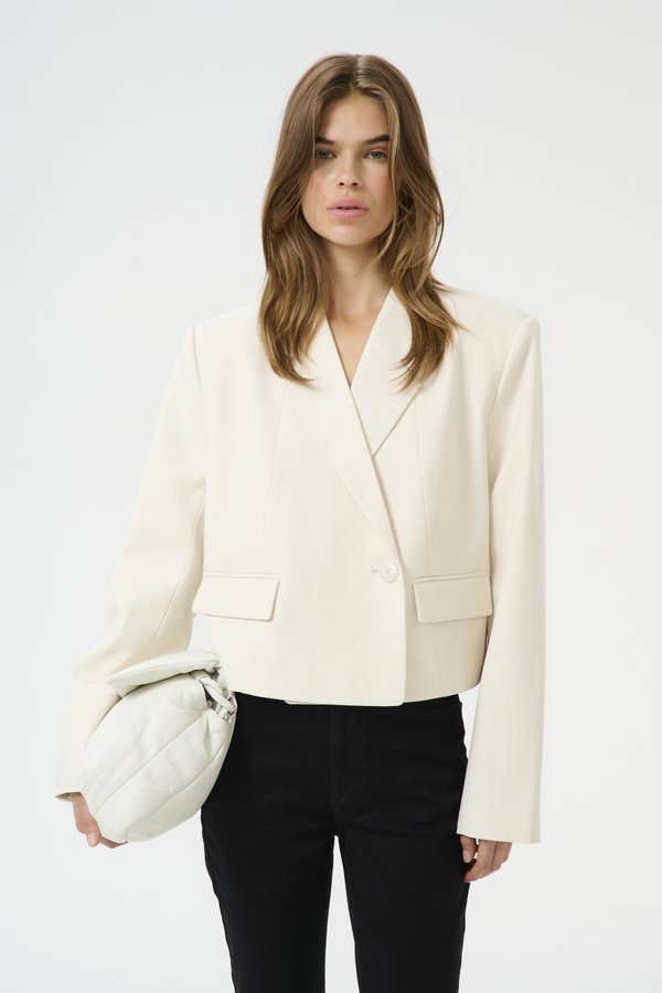 SEAVER - Blazer - egret melange