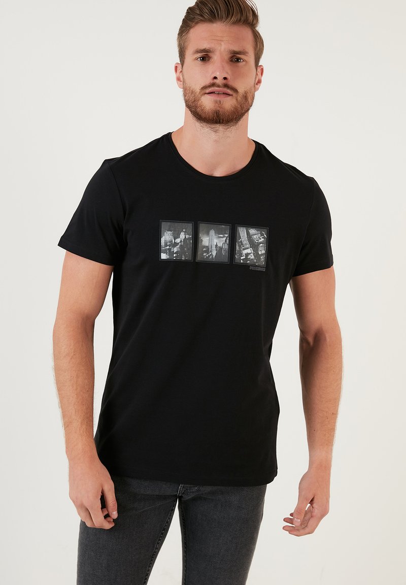 JKLPOLQ Camicia Hawaiana Da Uomo, Motivo Floreale, Casual, A Maniche Corte Estiva Con Stampa Hawaiana Per Vacanze Blu 4 L 119072558 - Foto 4