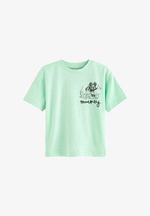 Next MICKEY MOUSE -REGULAR FIT - Apdrukāts T-krekls - green