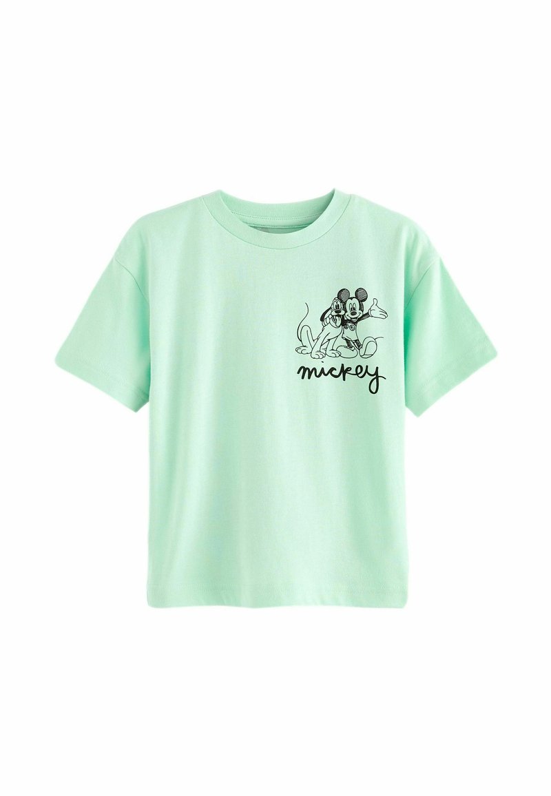 Next MICKEY MOUSE -REGULAR FIT - Marškinėliai su spaudiniu - green