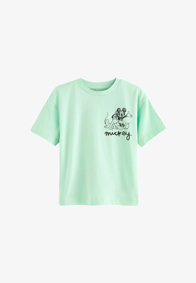 Next MICKEY MOUSE -REGULAR FIT - Nyomott mintás póló - green