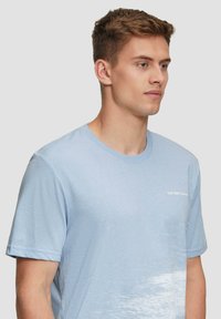QS T-Shirt print - himmelblau