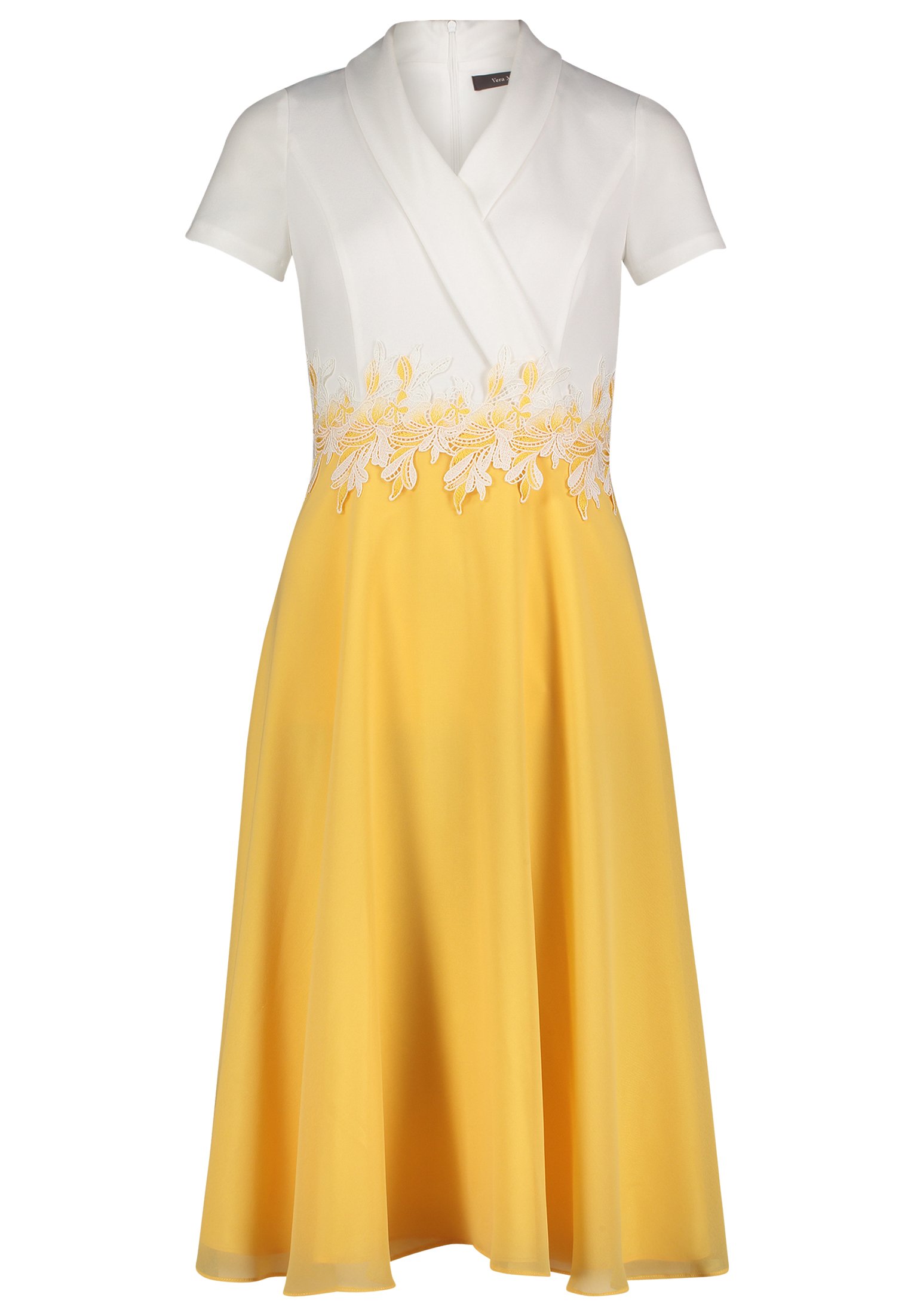 Vera Mont Cocktailkleid/festliches Kleid - yellow white/gelb - Zalando.at