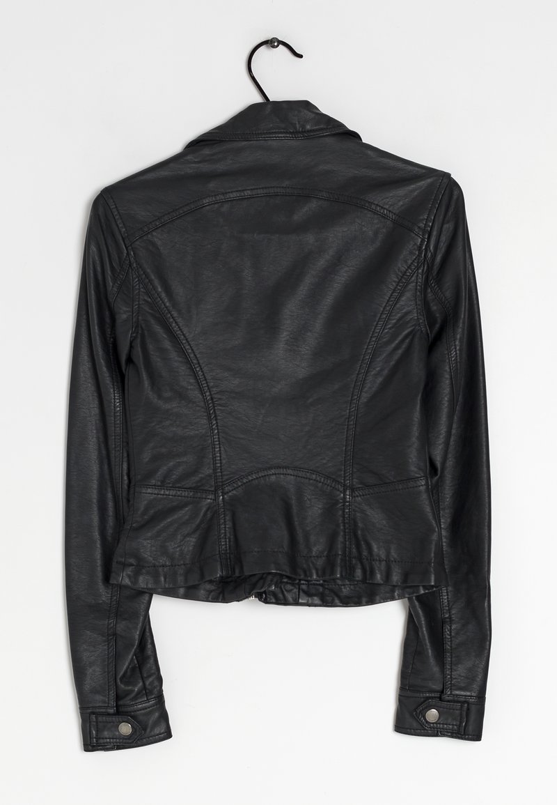 Womens Jackets Hollister Faux Leather Jacket Faux Fur Lined Jacket HOLLISTER FAUX FUR LINED COZY PARKA JACKET COAT BLACK  WOMENS SIZE XL