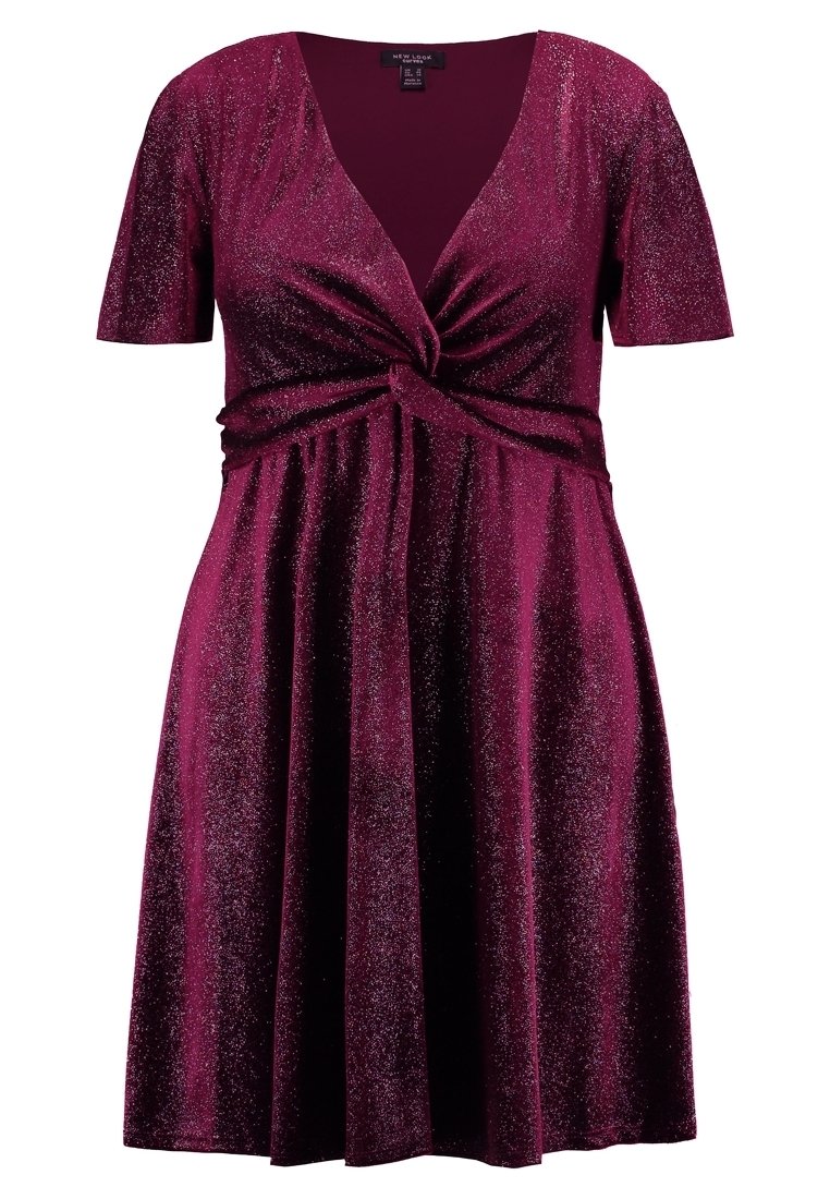 New Look Curves Cocktail dress / Party dress - bordeaux - (Pre-owned) -  Zalando.ie