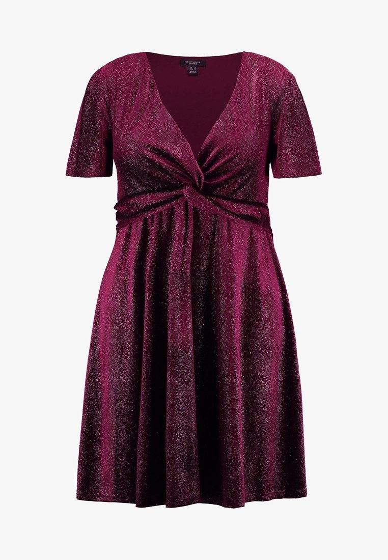 New Look Curves Cocktail dress / Party dress - bordeaux - (Pre-owned) - Zalando.ie New Look Curves Cocktail dress / Party dress - bordeaux - (Pre-owned) - Zalando.ie