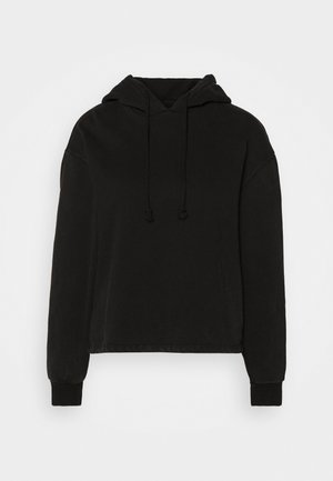 PCCHILLI LS - Felpa con cappuccio - black
