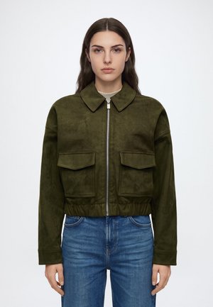 JDY, JDYAMBER FAUX SUEDE SHORT JACKET OTW YFM - Яке от изкуствена кожа - rosin/ silver
