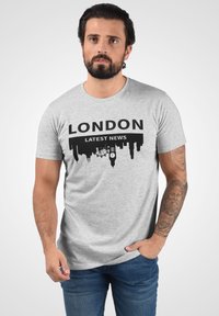 Solid SDCIMO - T-shirts print - light grey melange