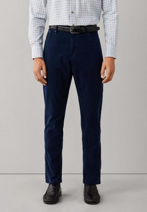 Hackett London, HACKETT LONDON TROUSERS MOLESKIN 5PKT - Pantalones - midnight blue