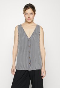 Vero Moda - VMBUMPY  - Bluse - white/black Thumbnail-Bild 1