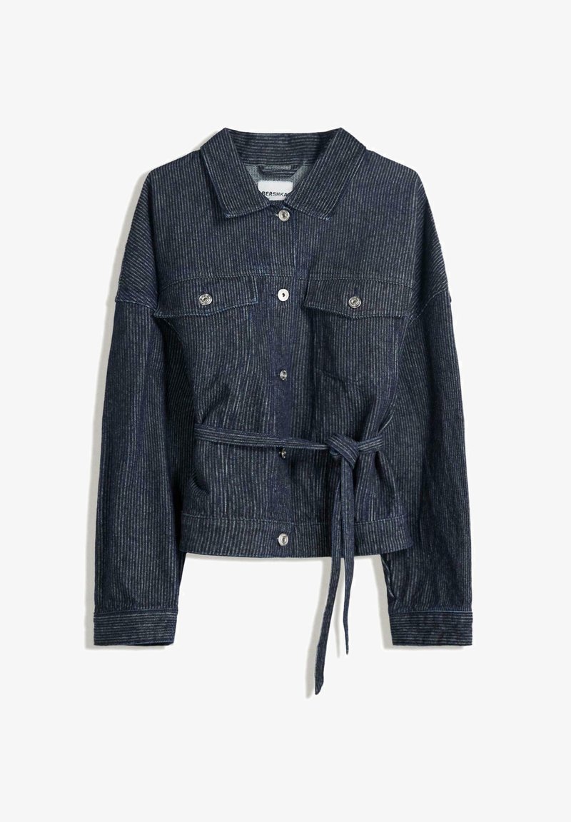 Maniche Lunghe Giacca Jeans Elasticizzata Bershka TEXTURED Giacca