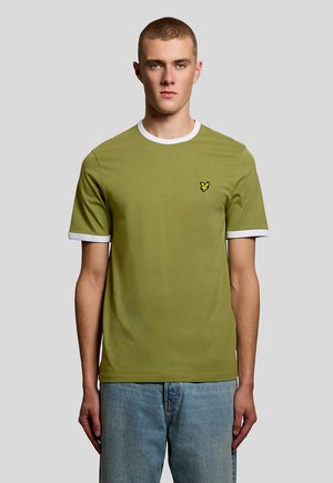 SS RINGER - T-Shirt basic - shrub green  white