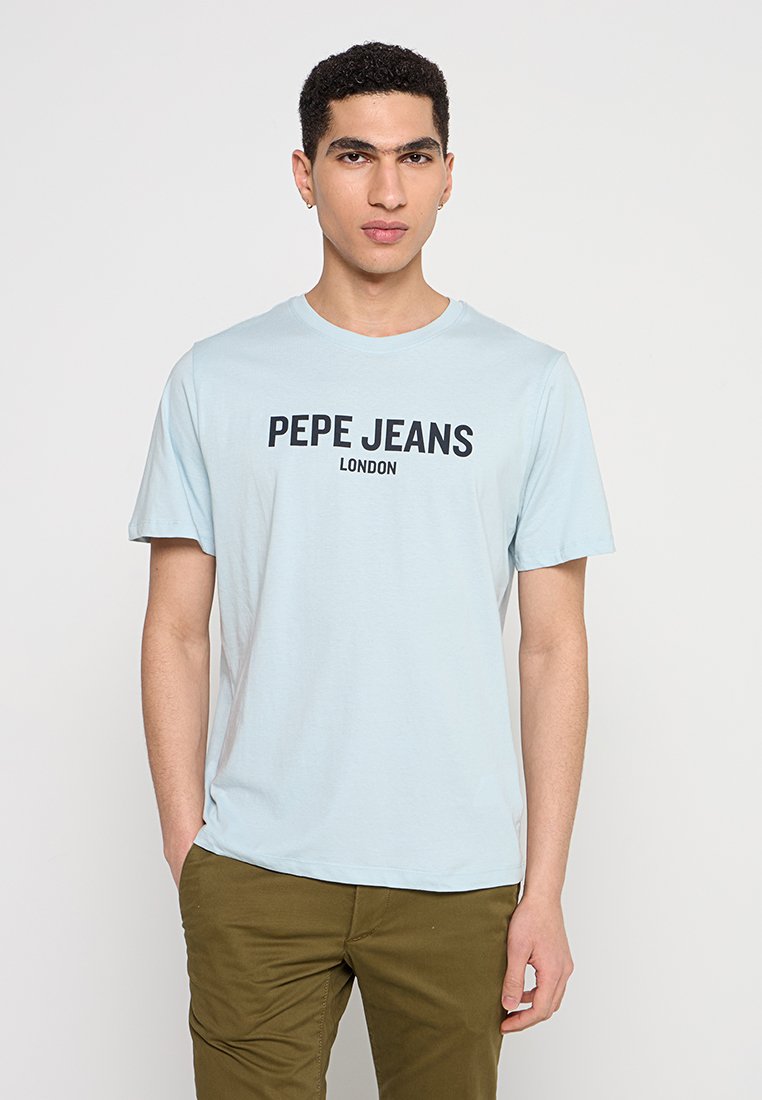Pepe Jeans T-shirt print lichtblauw