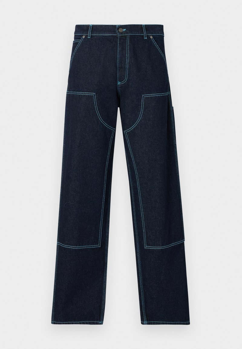 MSGM Relaxed fit jeans donkerblauw MSGM Relaxed fit jeans donkerblauw