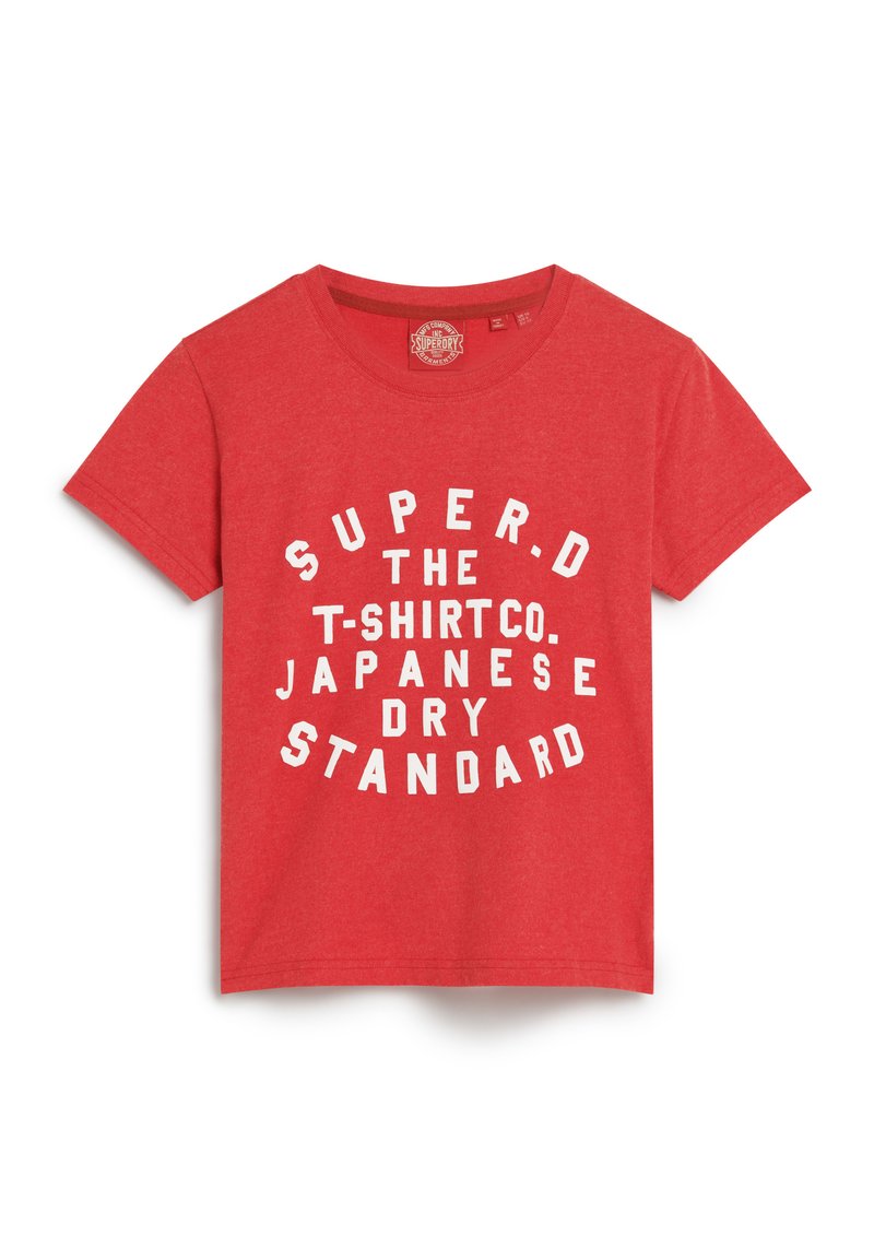 Superdry & Co T-shirt print rood Superdry & Co T-shirt print rood
